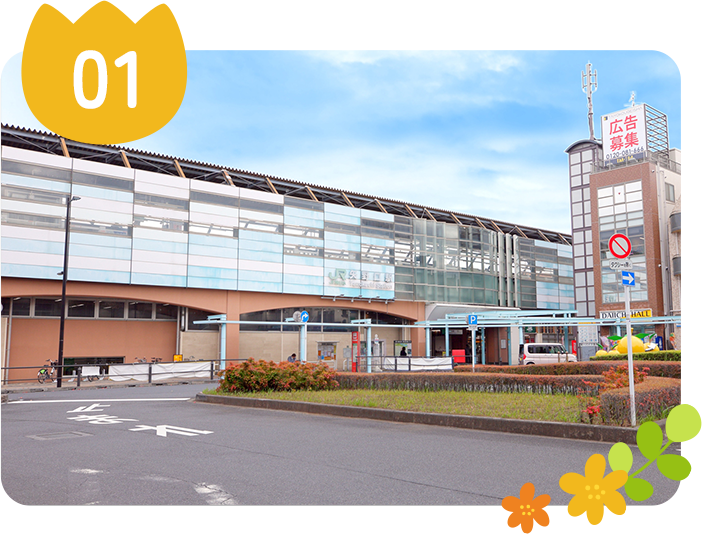 駅の前にある好立地