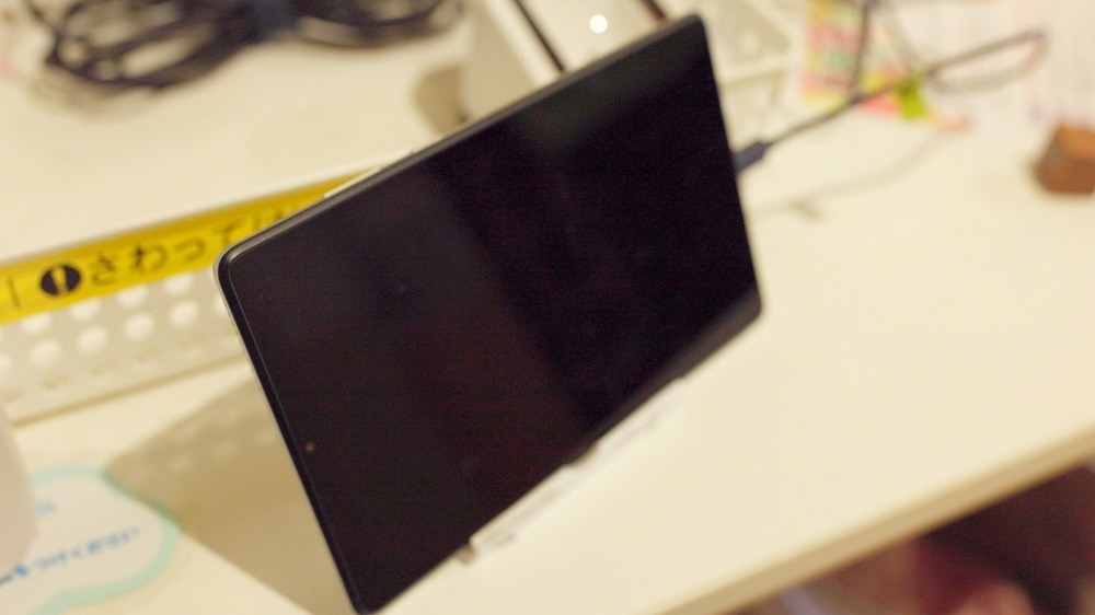 出席管理用のタブレット